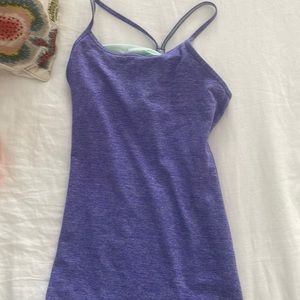 Cute purple and green tank